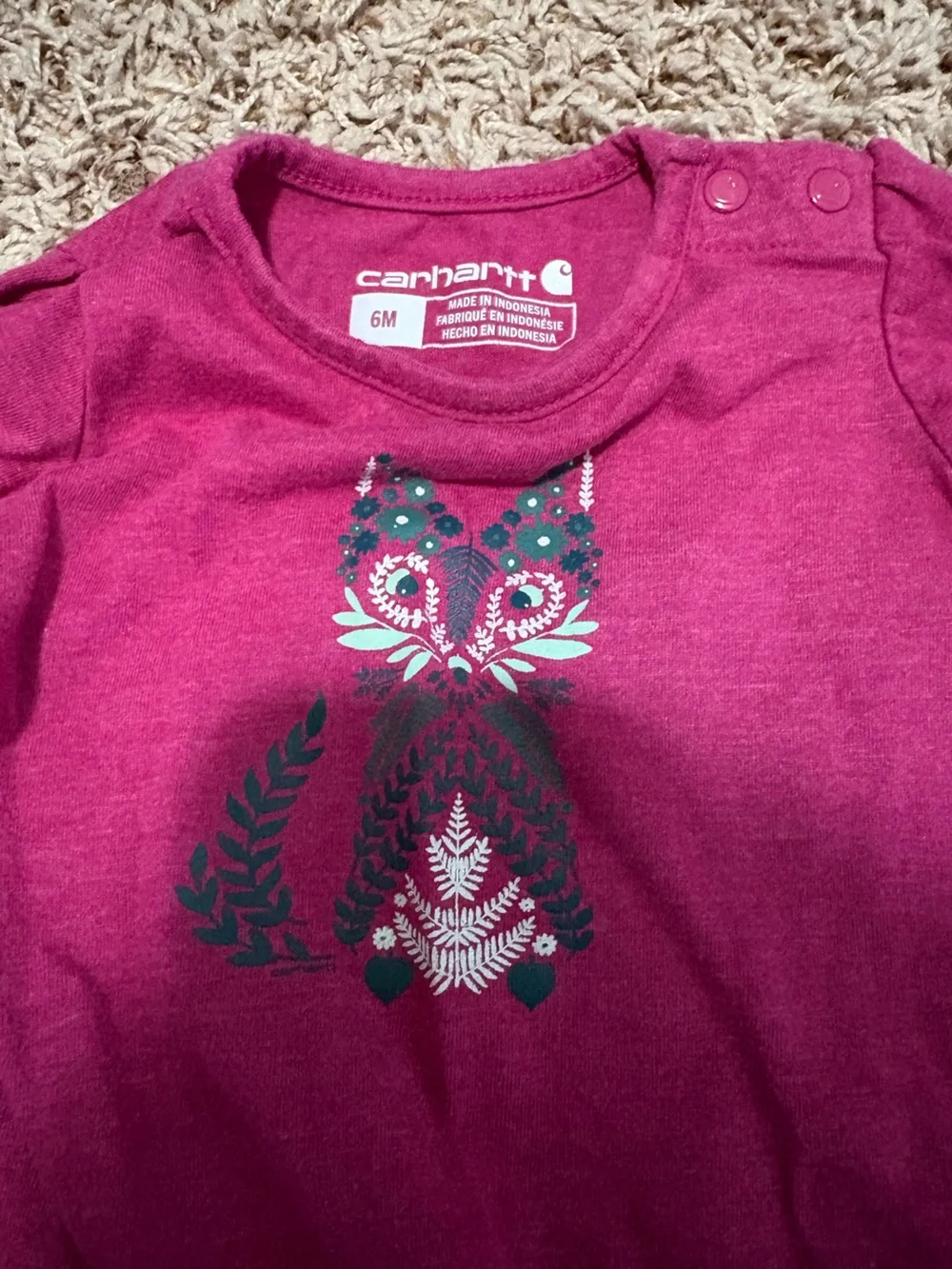 Carhartt Baby Girl Bodysuit Lot size 6 months